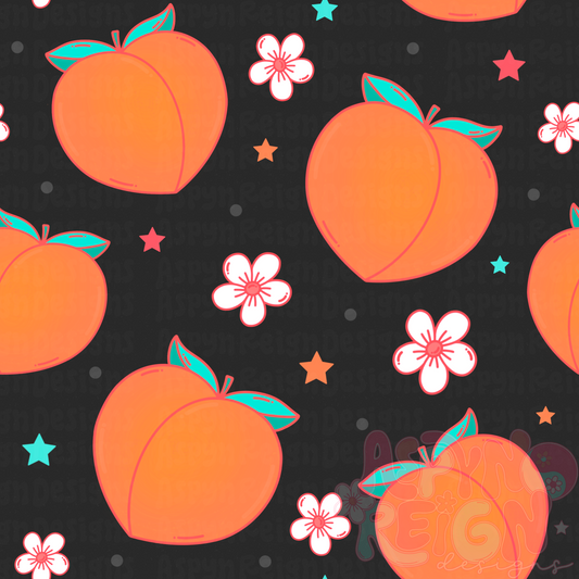 Peaches | Black Background