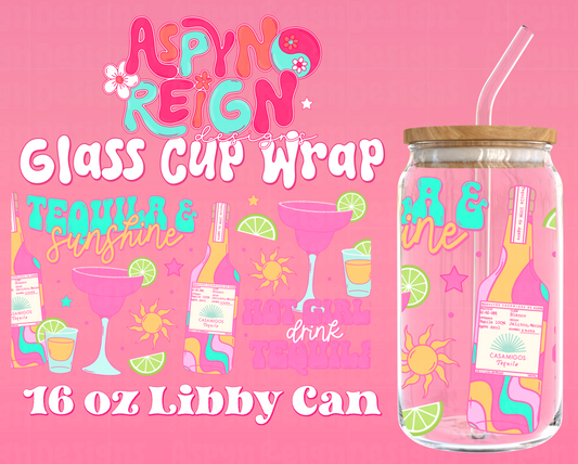 Tequila | 16 oz Libbey Cup Wrap PNG
