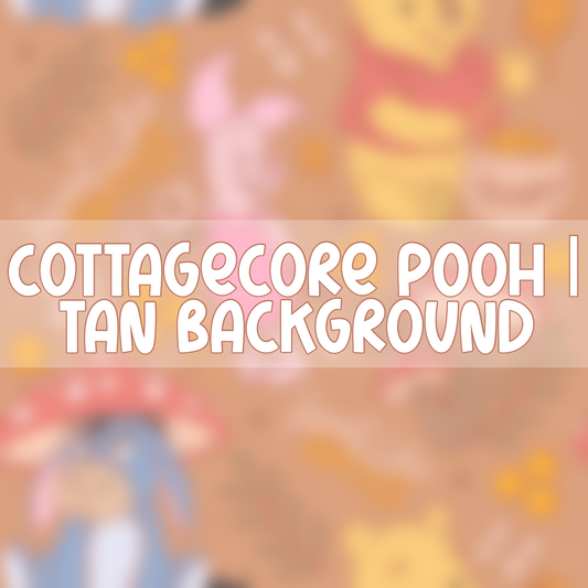 Cottagecore Pooh | Tan Background