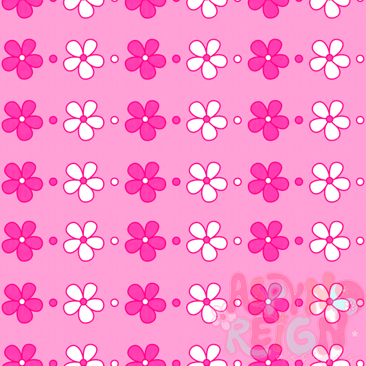 Summer Flowers | pink background