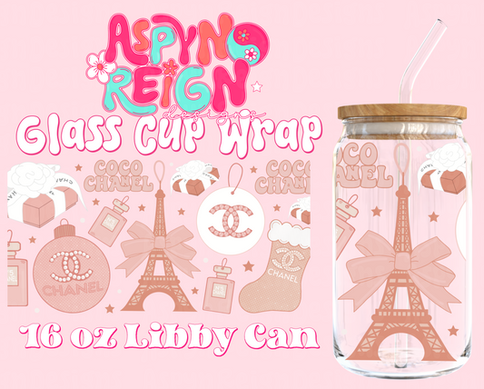 CC Christmas | 16 oz Libbey Cup Wrap PNG