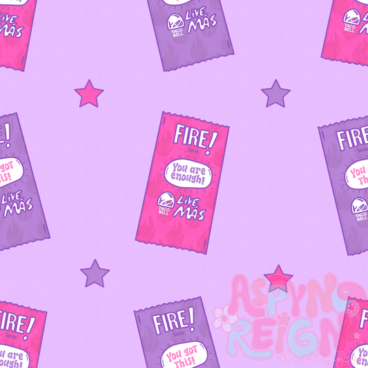 Sauce Packets | Purple Background