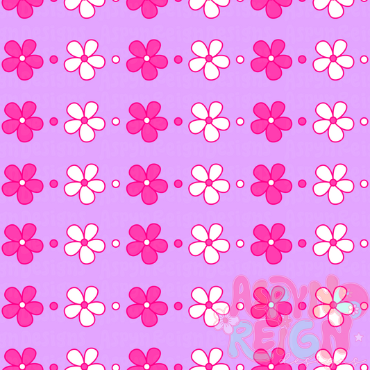 Summer Flowers | purple background