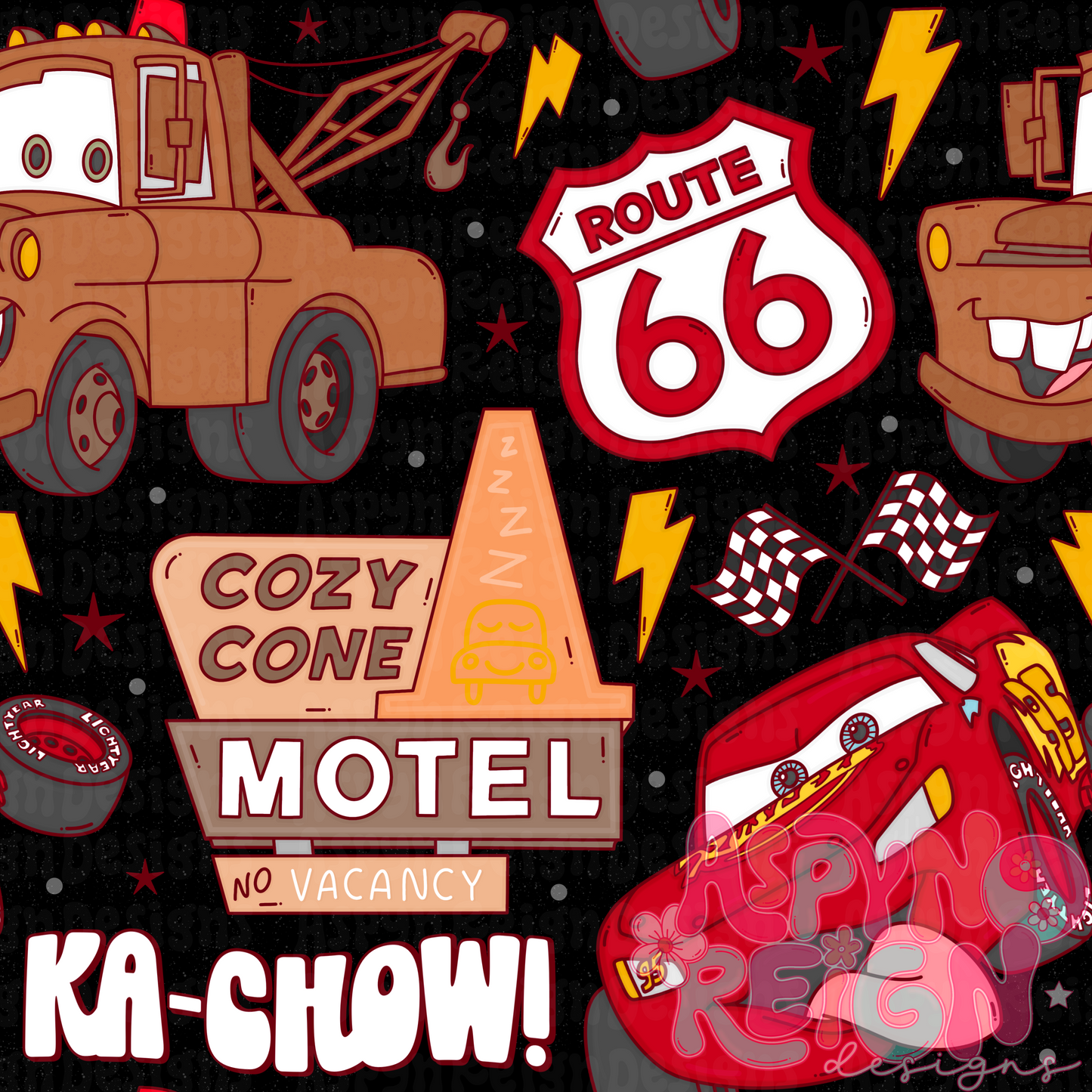 Lightning Car | Black Background