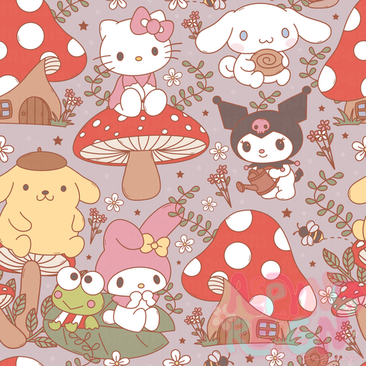 Cottagecore Sanr!o | Gray Tint Background