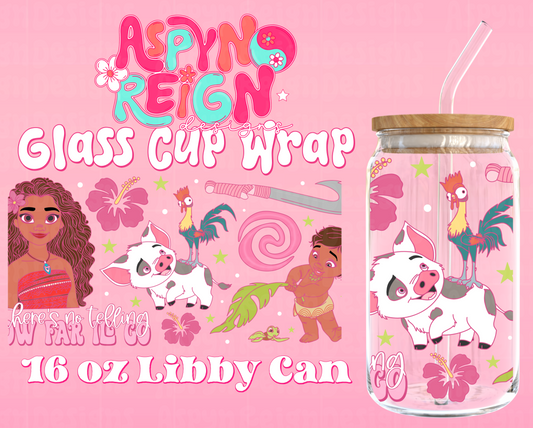 Island Princess | 16 oz Libbey Cup Wrap PNG