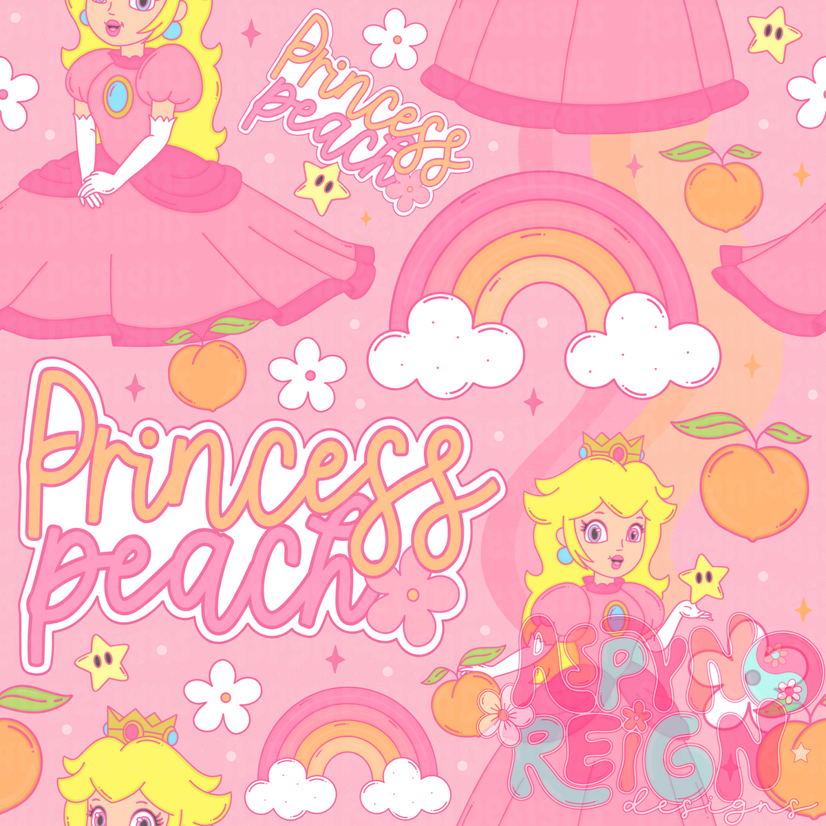 Pink Reign Princess P | Pink Background – Aspyn Reign Designs