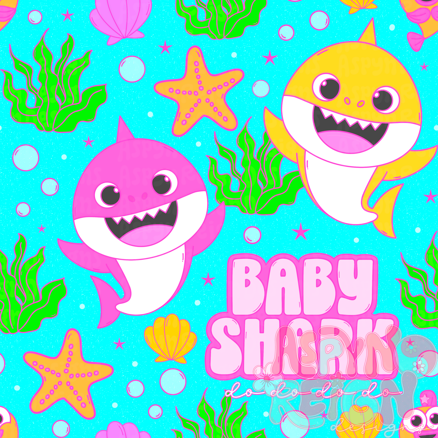 Baby Shark | Blue Background