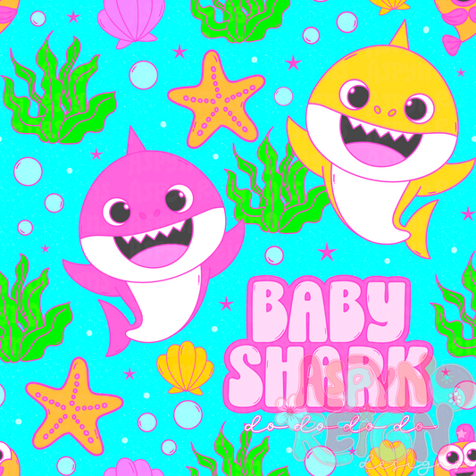 Baby Shark | Blue Background