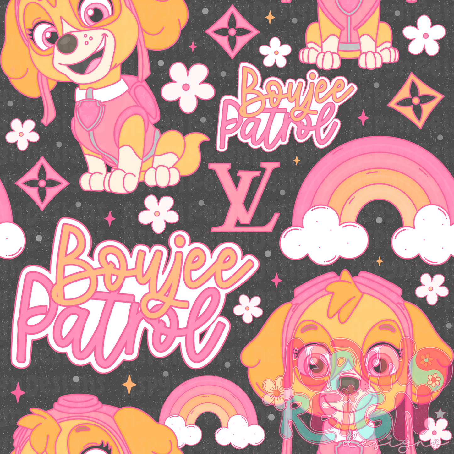 Boujee Patrol | Black Background