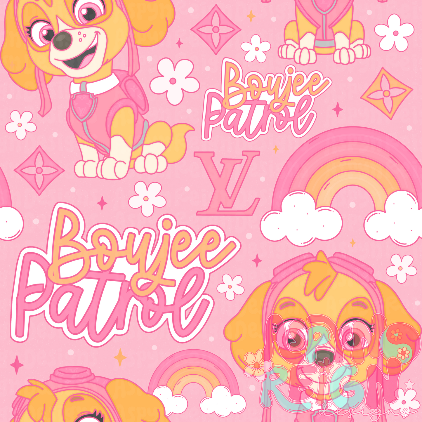 Boujee Patrol | Pink Background