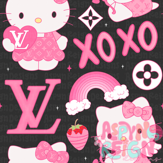 Boujee HK Valentine | Black Background