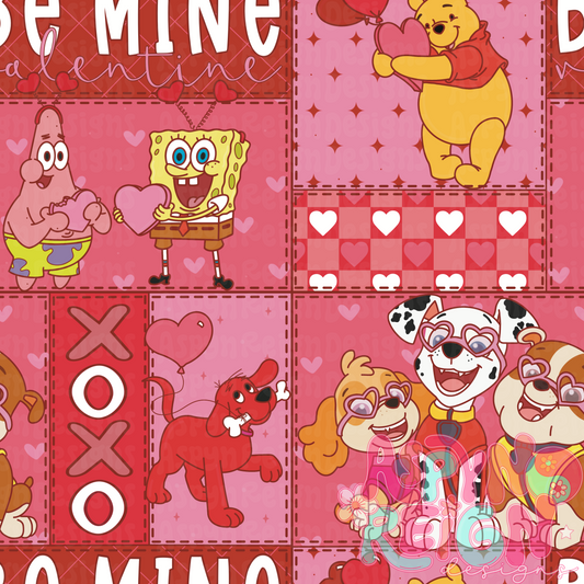 Character Valentines Patchwork