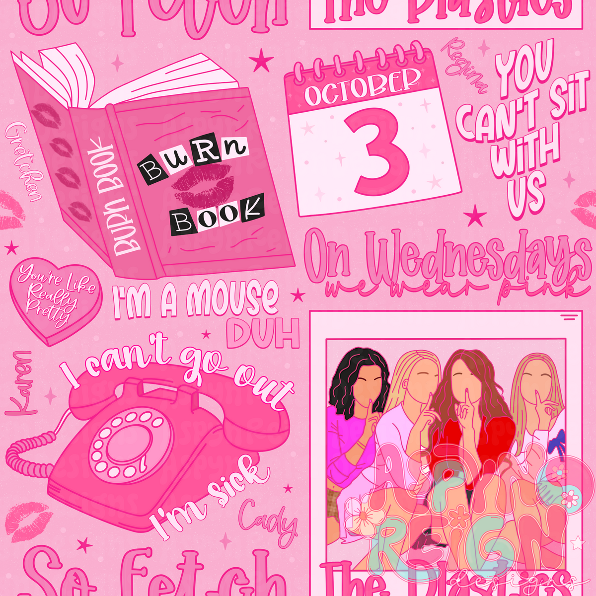 Pink Reign We Wear Pink – Aspyn Reign Designs