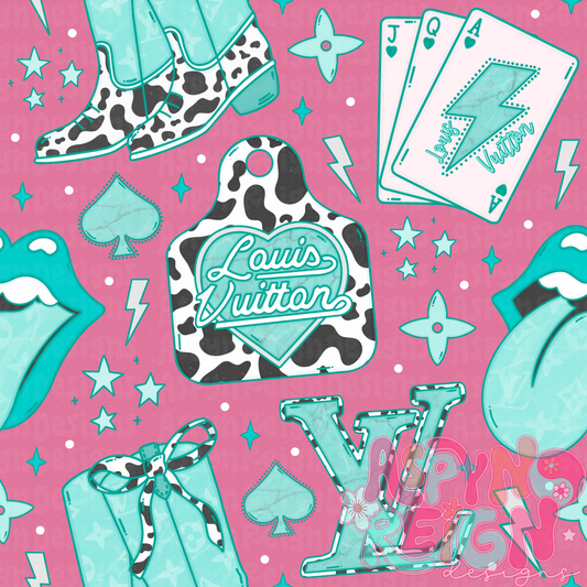 Boujee Cowgirl | Pink Background