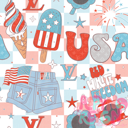 Boujee Red White & Freedom