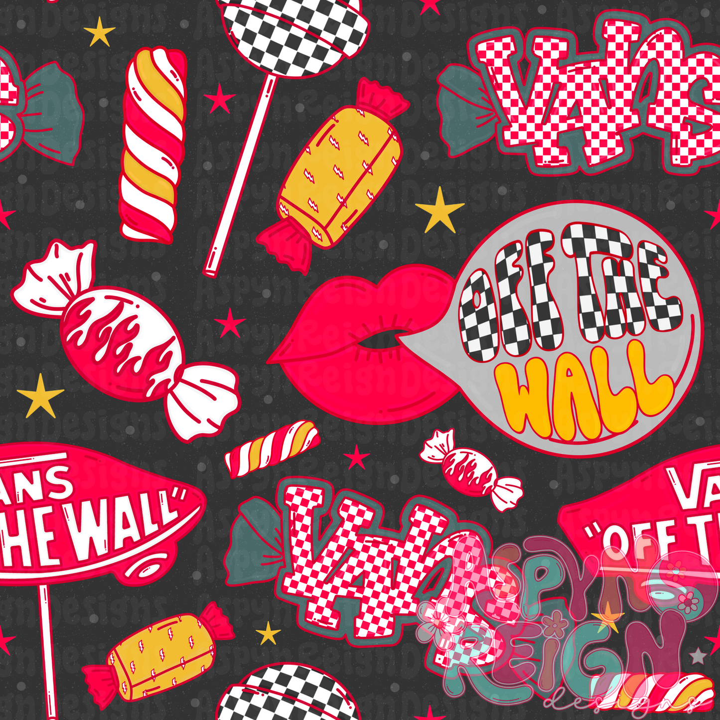 Red & Yellow Skater Inspired Candies