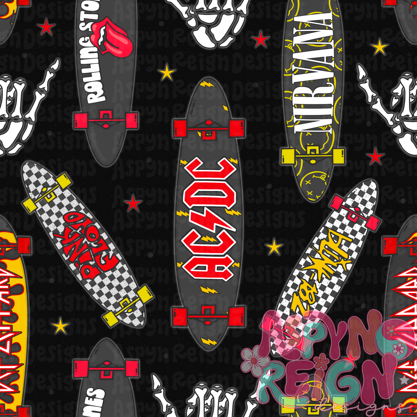 Band Boards | Black Background