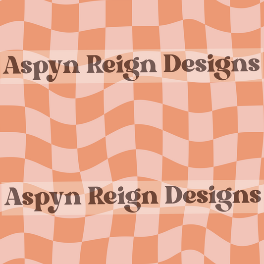 Wavy Checkers - Orange